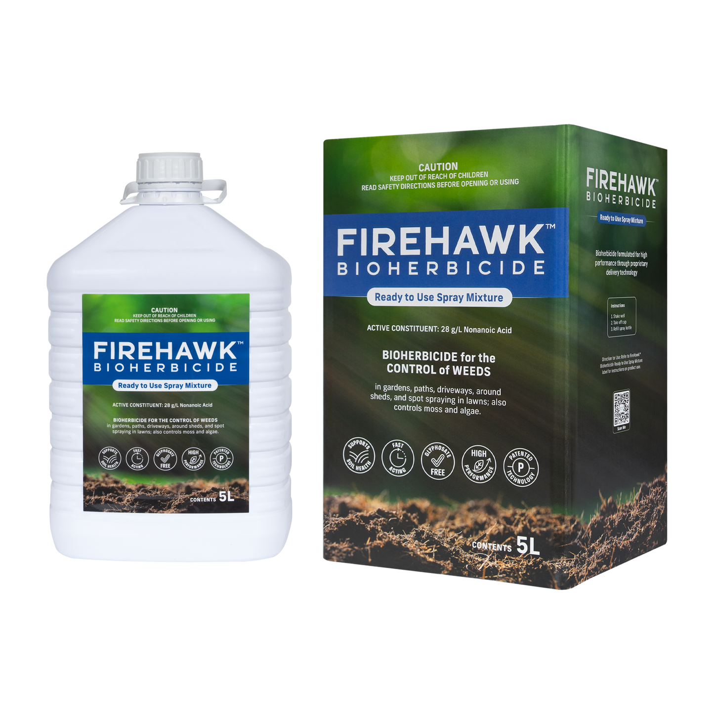 FireHawk® Bioherbicide Ready to Use Spray Mixture - 5L Refill