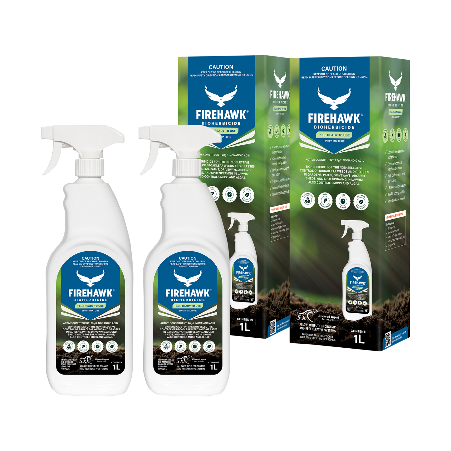 FireHawk BioHerbicide Plus Ready to Use-2L (1L*2)