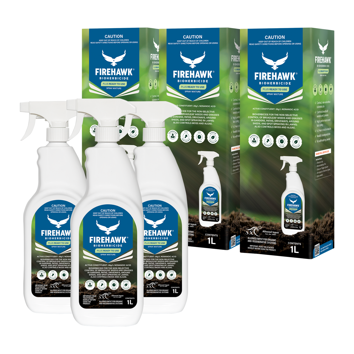 FireHawk BioHerbicide Plus Ready to Use-3L (1L*3)
