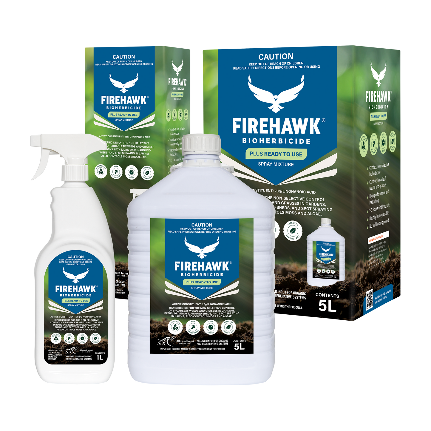FireHawk BioHerbicide Plus Ready to Use-6L (Combo- 5L+1L)