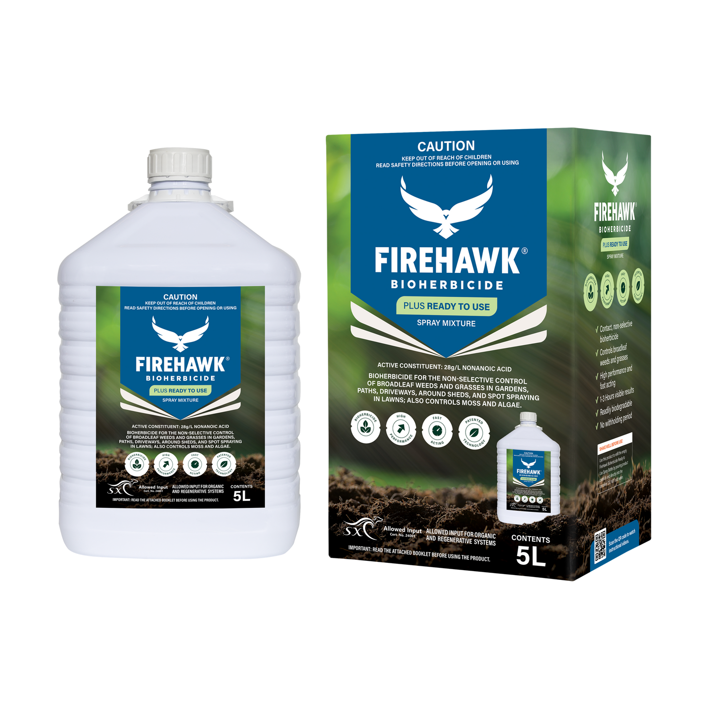 FireHawk BioHerbicide Plus Ready to Use-5L
